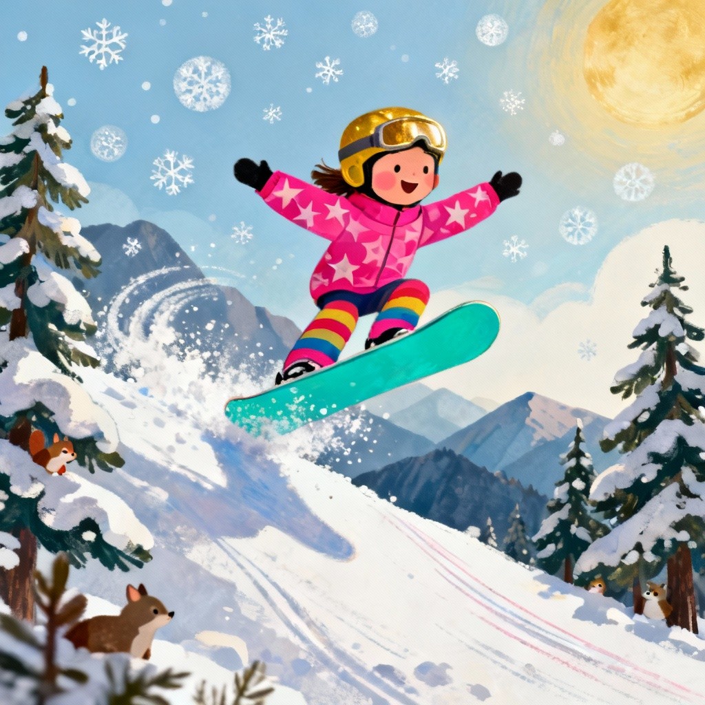 Free Winter Joy Rides Photo - Snowboarding, Child, Winter | Download at ...