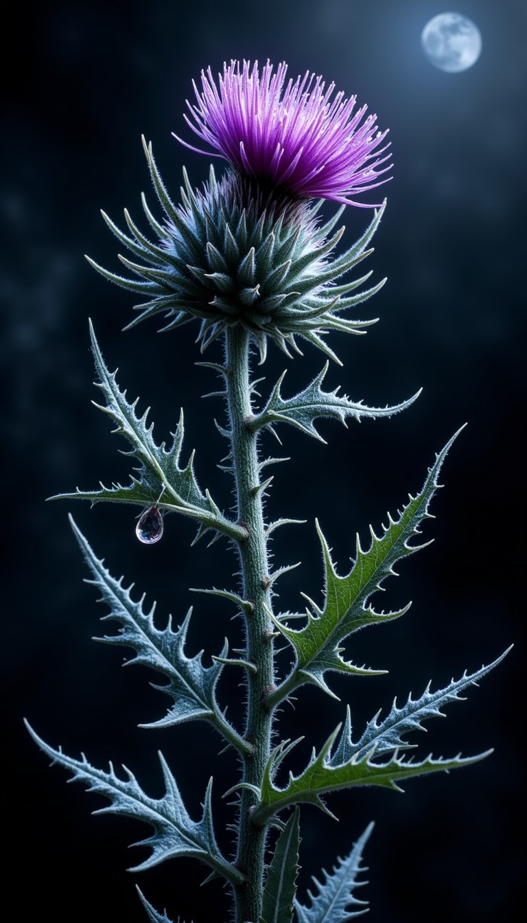 Free Moonlit Gothic Thistle Image - Thistle, Moonlight, Gothic ...