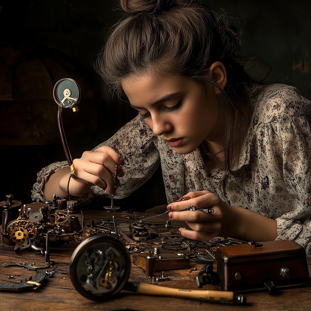 Free Intense Crafting Moment Image - Woman, Crafting, Workshop ...