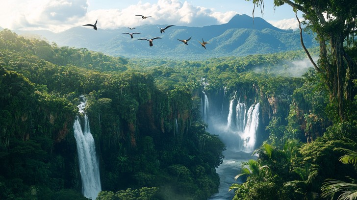 free-majestic-jungle-waterfalls-image-jungle-waterfalls-tropical