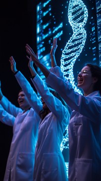 Science Lab Dedication Free Scientists Celebrating Success Image - Scientists, Celebrating ...