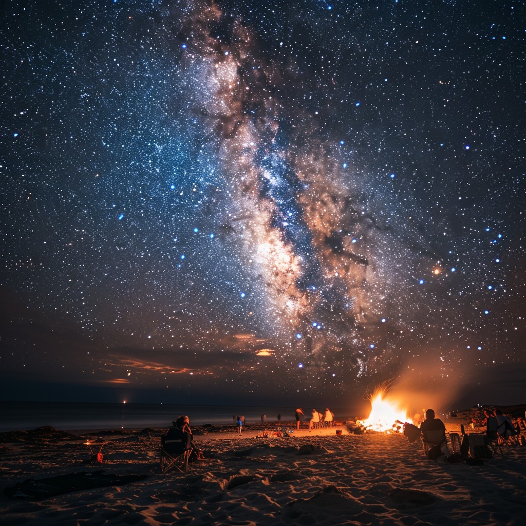 Free Starry Beach Night Image - Starry, Beach, Night | Download at ...