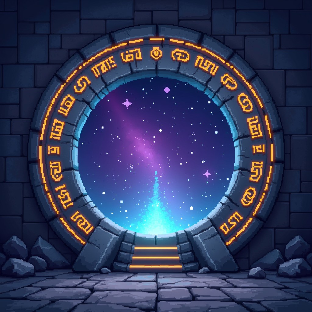 Free Mystical Runic Doorway Photo - Portal, Stargate, Runes | Download ...