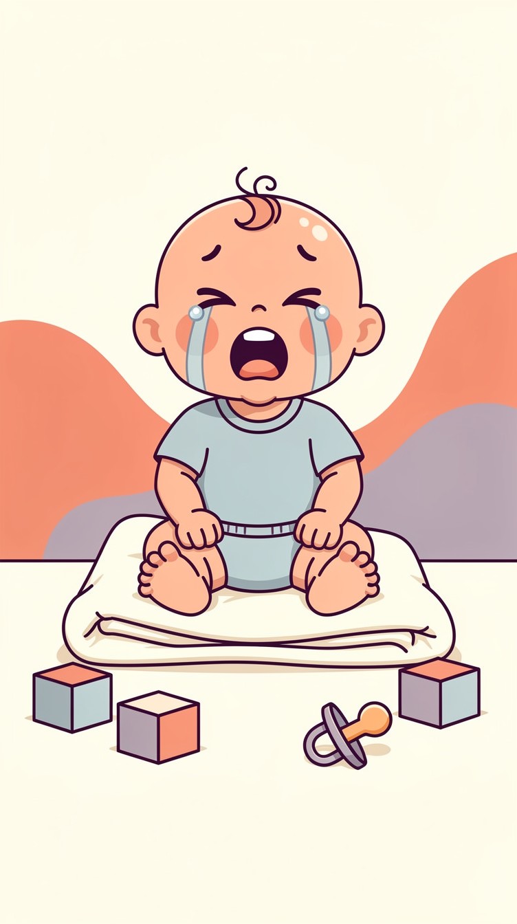 Free Baby Crying Illustration Image - Baby, Crying, Infant | Download ...