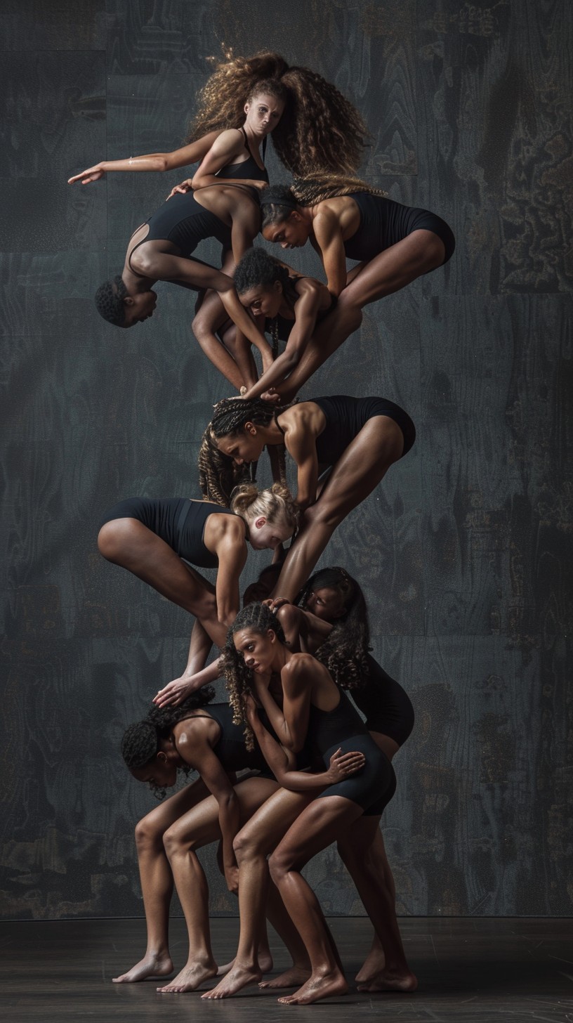 Free Acrobatic Group Pose Image - Acrobatics, Balance, Strength ...