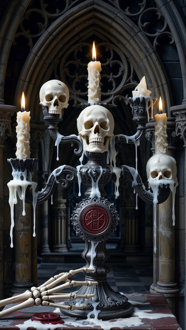 Free Gothic Skull Altar Image - Gothic, Skulls, Candles | Download at ...