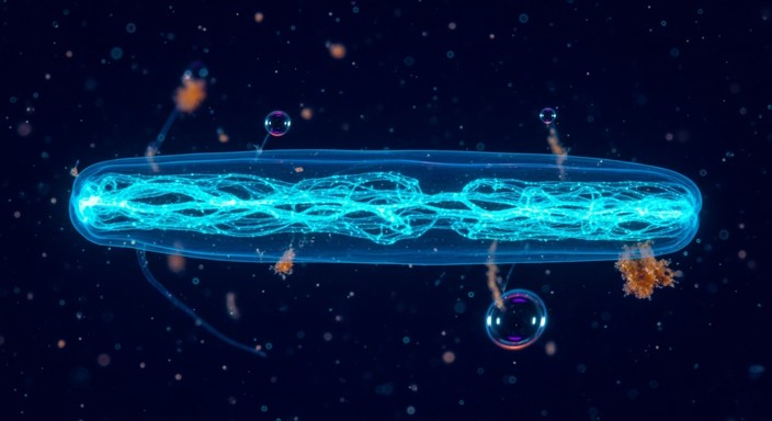 Rod Creature Free Luminous aquatic creature Image - Bioluminescent, Cyan, Aquatic ...