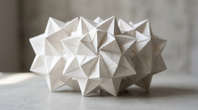 Free White Origami Sculpture Image - Origami, Sculpture, Geometric ...