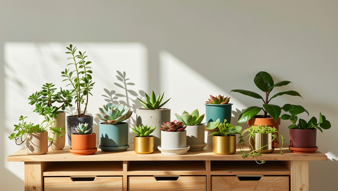 Free Botanical Shelf Display Image - Plants, Succulents, Botanical ...