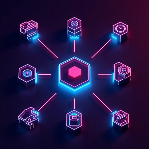 Free Neon Digital Network Image - Futuristic, Hexagon, Neon | Download ...