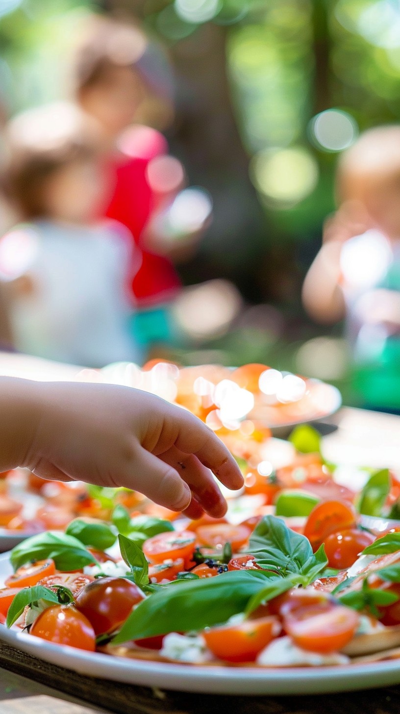 Snacks Outside Free Outdoor Party Snacks Image - Tomato, Basil, Cheese | Download at ...