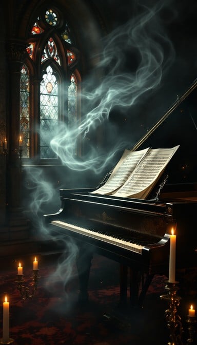 Free Haunted Piano Cathedral Image | Download at StockCake