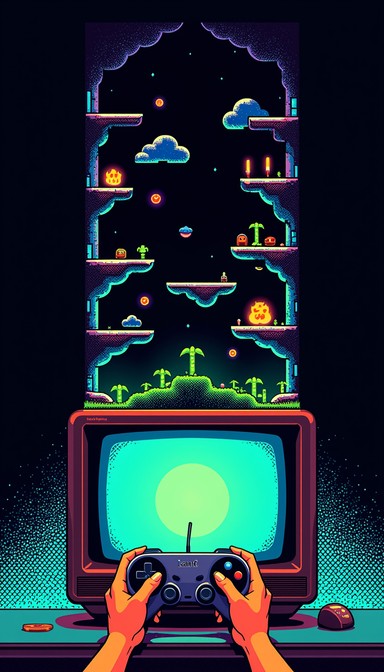 Free Retro Gaming Portal Image - Retro, Gaming, Pixelart | Download at ...