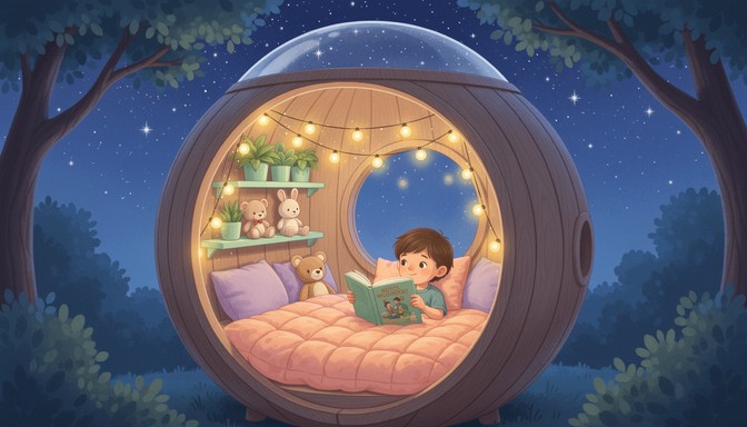 Pod Capsule Reading Free Cozy Reading Retreat Image - Cozy, Reading, Child | Download at ...