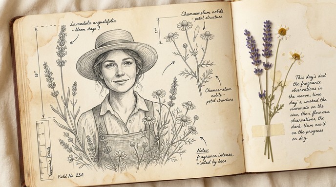 Free Botanical Portrait Study Image - Woman, Portrait, Botanical ...