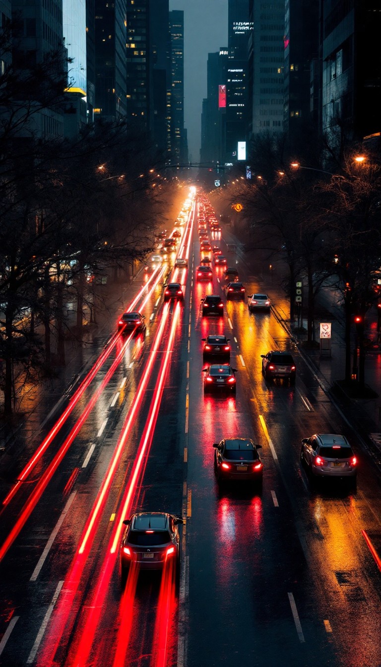 Free Rainy City Lights Photo - Cityscape, Night, Rain | Download at ...