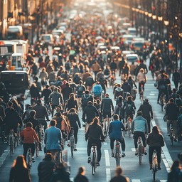 Free Busy City Street Image - City, Street, Cyclists | Download at ...