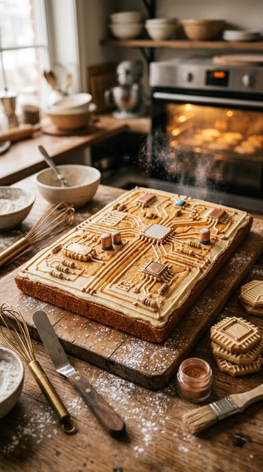 Free Circuit Board Cake Image - Bakery, Cake, Dessert | Download at ...