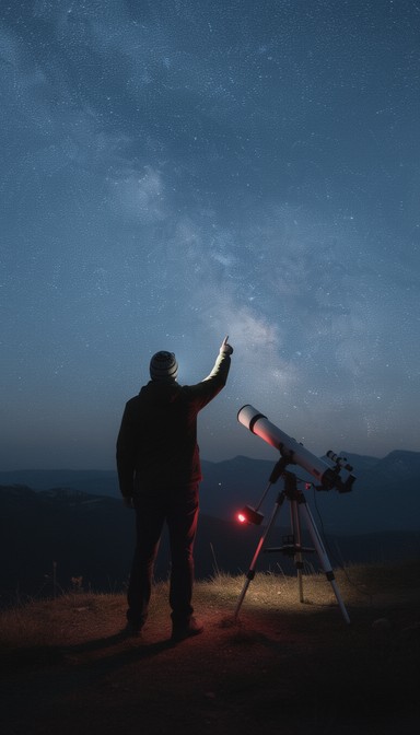 Free Pointing Towards Stars Image - Astronomer, Stargazing, Galaxy ...