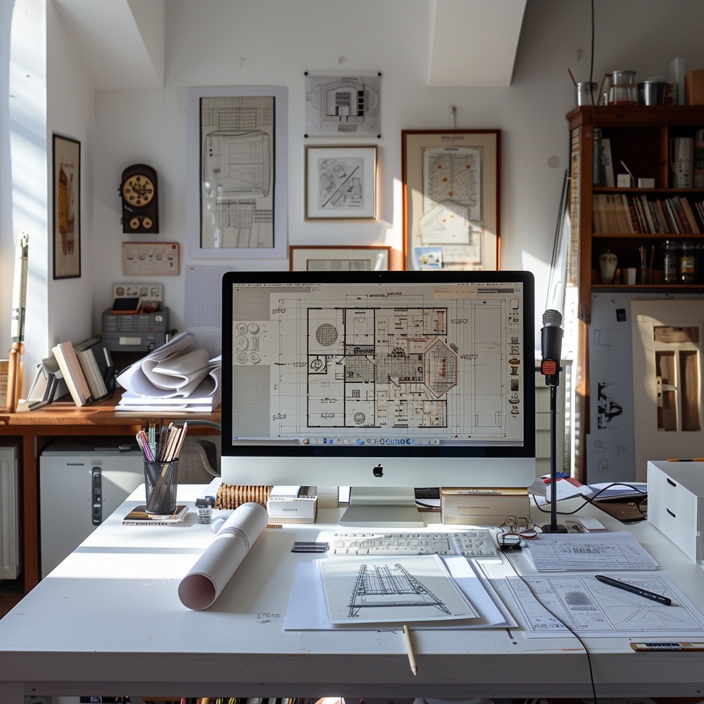 Free Architect's Workspace Design Image - Workspace, Architecture ...