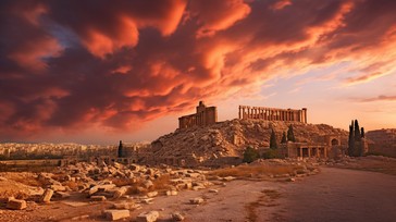 Free Sunset Ancient Ruins Image - Sunset, Ruins, Ancient | Download at ...