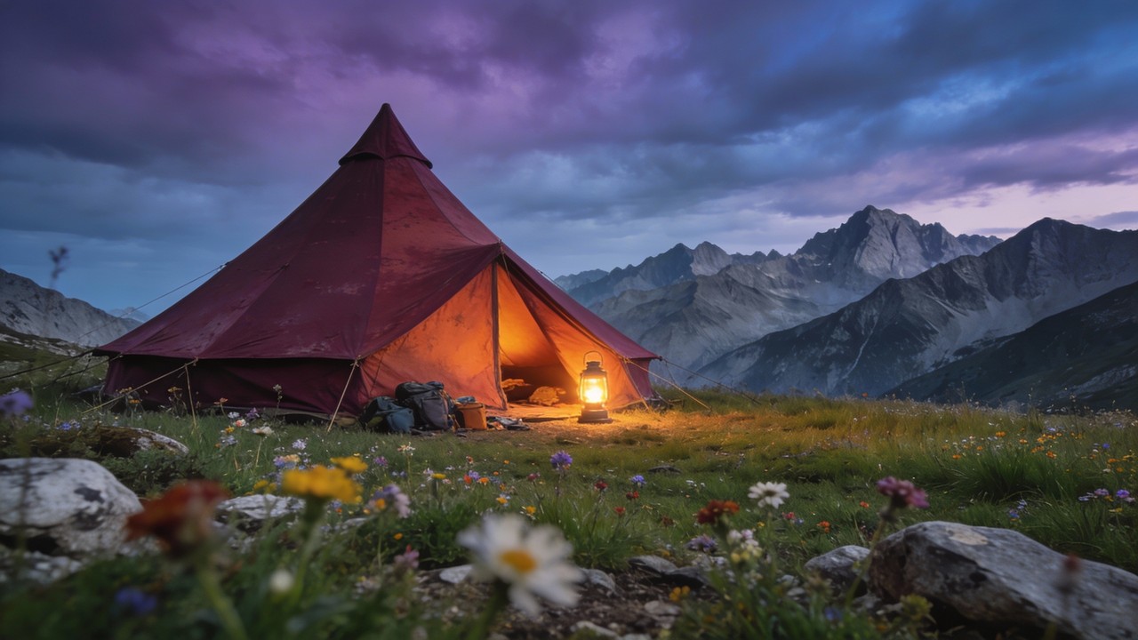 Free Alpine Camping Sanctuary Image - Camping, Tent, Mountains ...