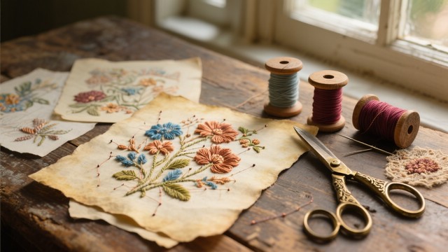 Free Timeless Needlework Art Image | Download at StockCake
