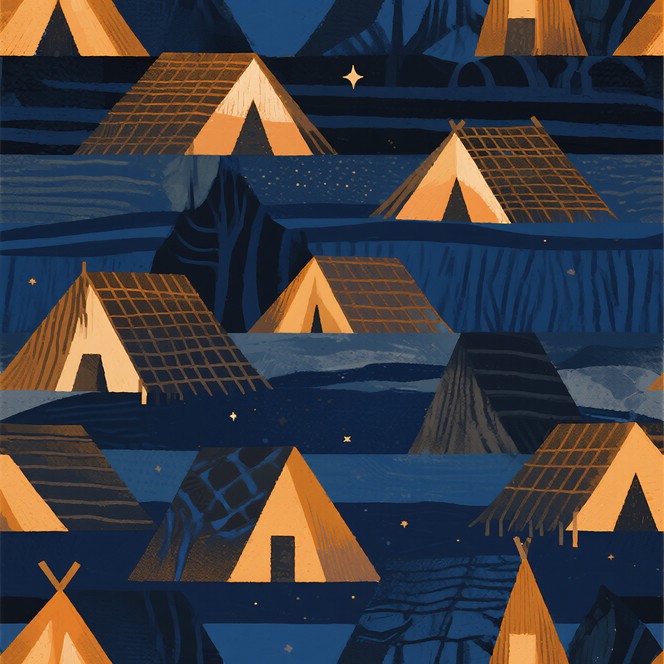 Free Starlit Tent Village Image | Download at StockCake