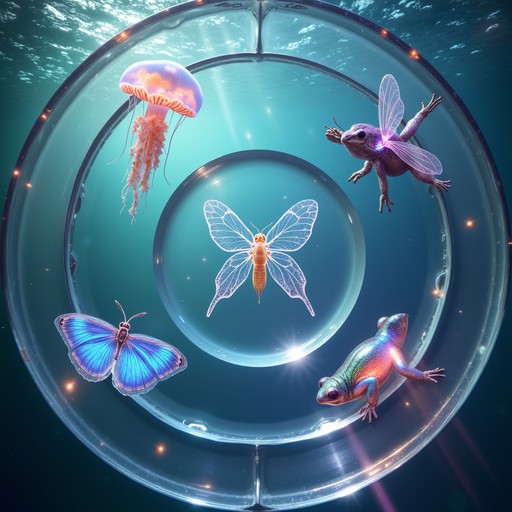 Free Translucent Biology Art Image - Translucent, Jellyfish, Butterfly ...