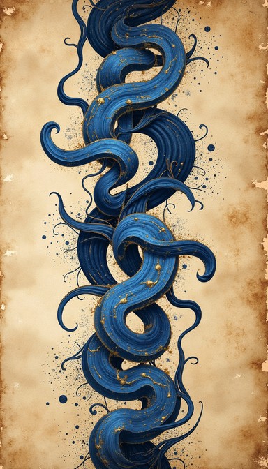 Free Flowing Blue Script Image - Calligraphy, Blue, Abstract | Download ...