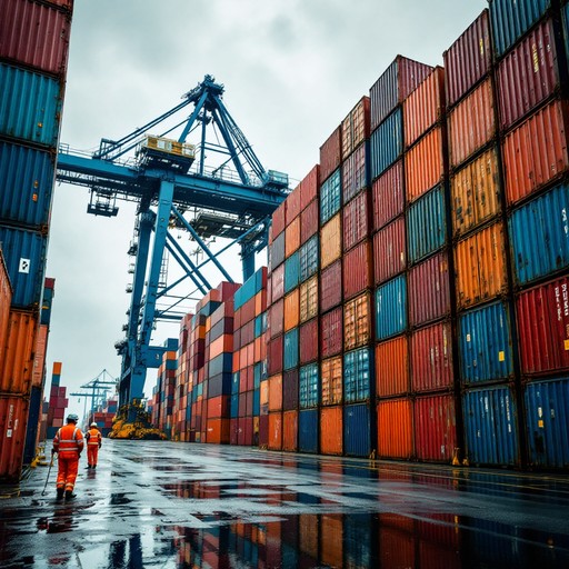 Free Rainy Port Operations Image - Rain, Port, Containers | Download at ...