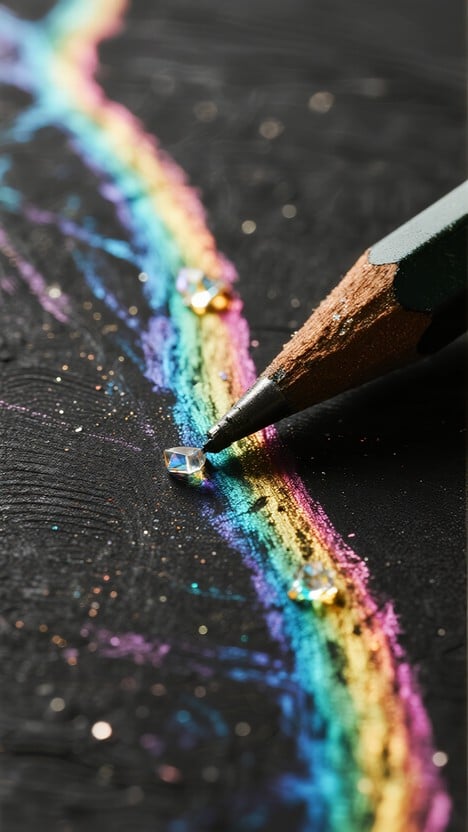 Free Pencil Revealing Rainbow Image | Download at StockCake