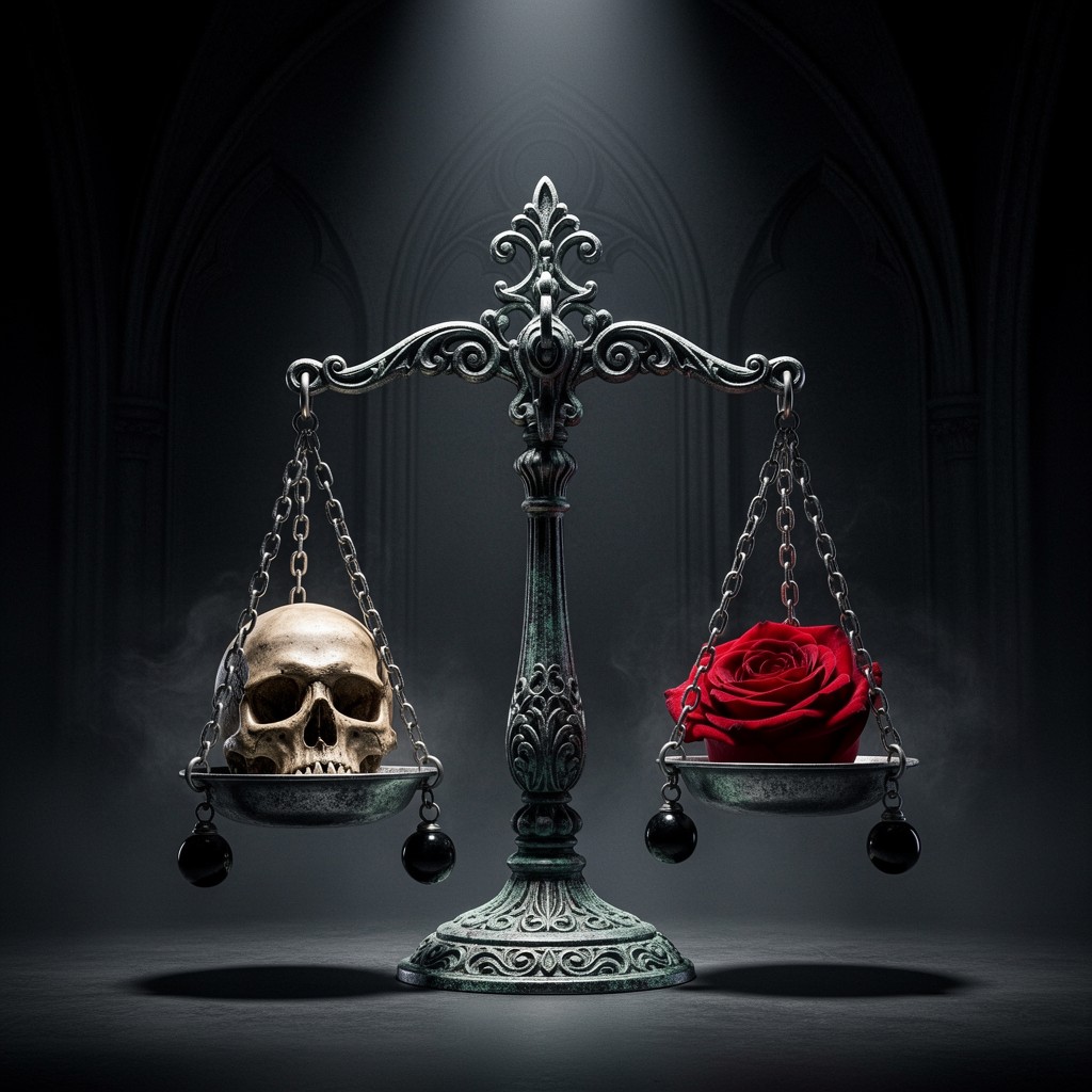Free Balance Death Beauty Image - Scales, Balance, Skull | Download at ...
