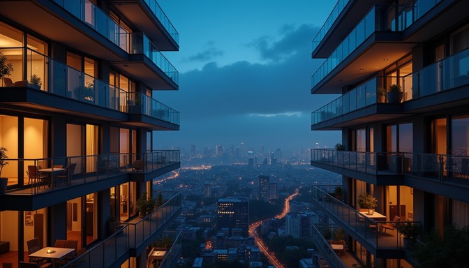 Free Urban Twilight Sanctuary Image - Balcony, Cityscape, Twilight ...