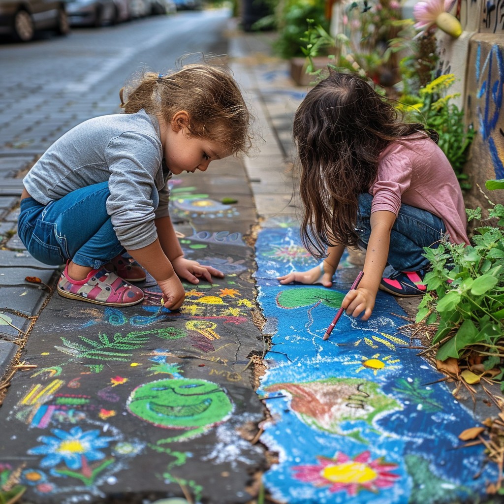 Free Sidewalk Chalk Art Image - Children, Chalk, Drawing | Download at ...