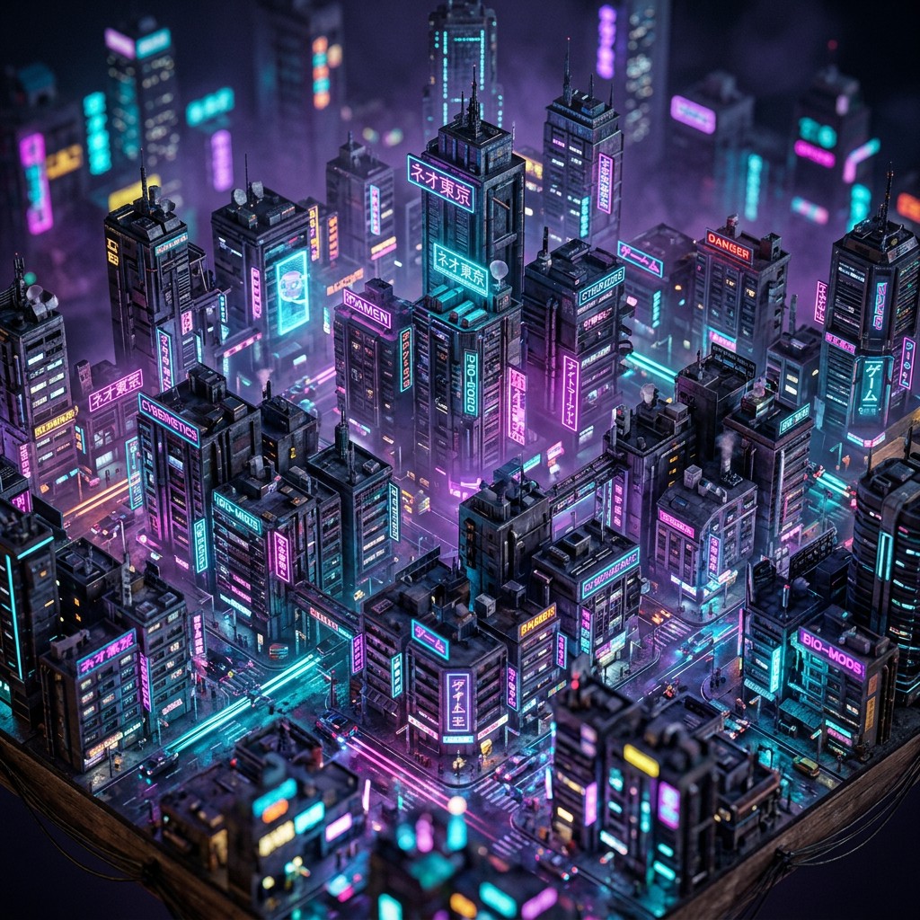 Free Neon Cyberpunk City Image - Cyberpunk, Neon, Miniature | Download ...