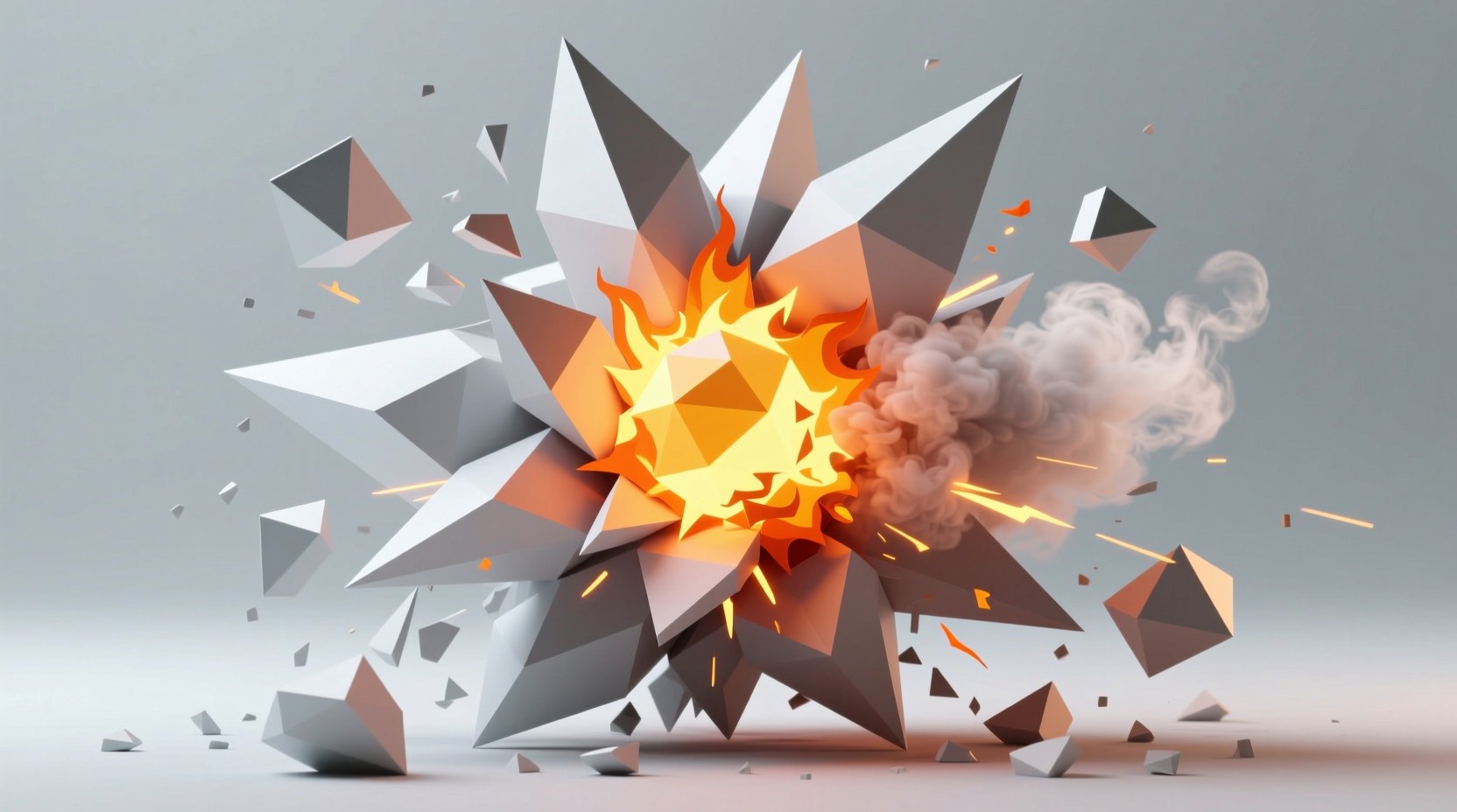 Free Geometric Explosion Frozen Image - Explosion, Geometric, 3d ...