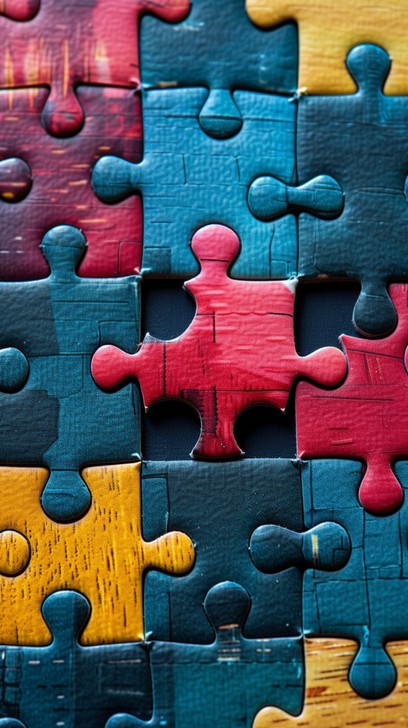 Free Colorful Puzzle Pieces Image | Download at StockCake