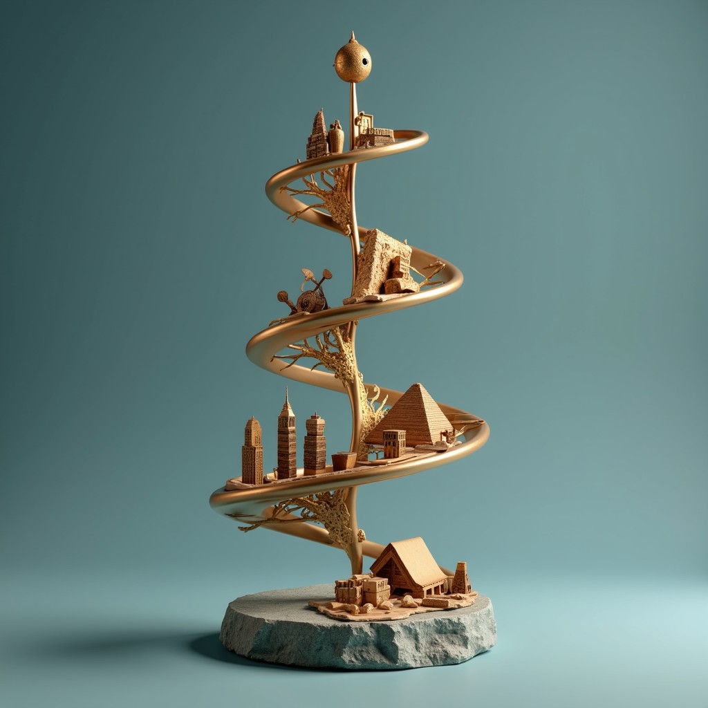 Free Evolution's Wooden Helix Image - Spiral, Wooden, Sculpture ...