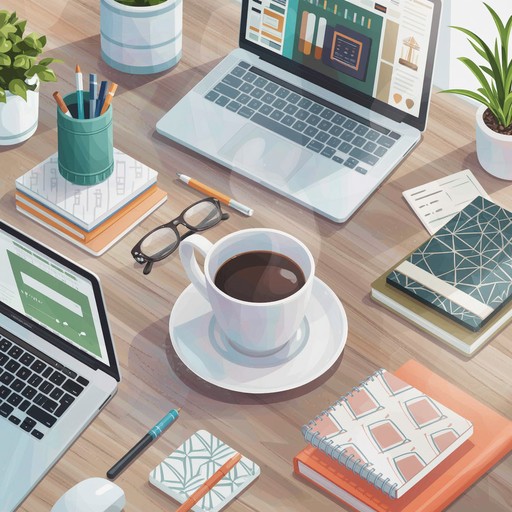 Free Organized Workspace Illustration Image - Workspace, Productivity ...