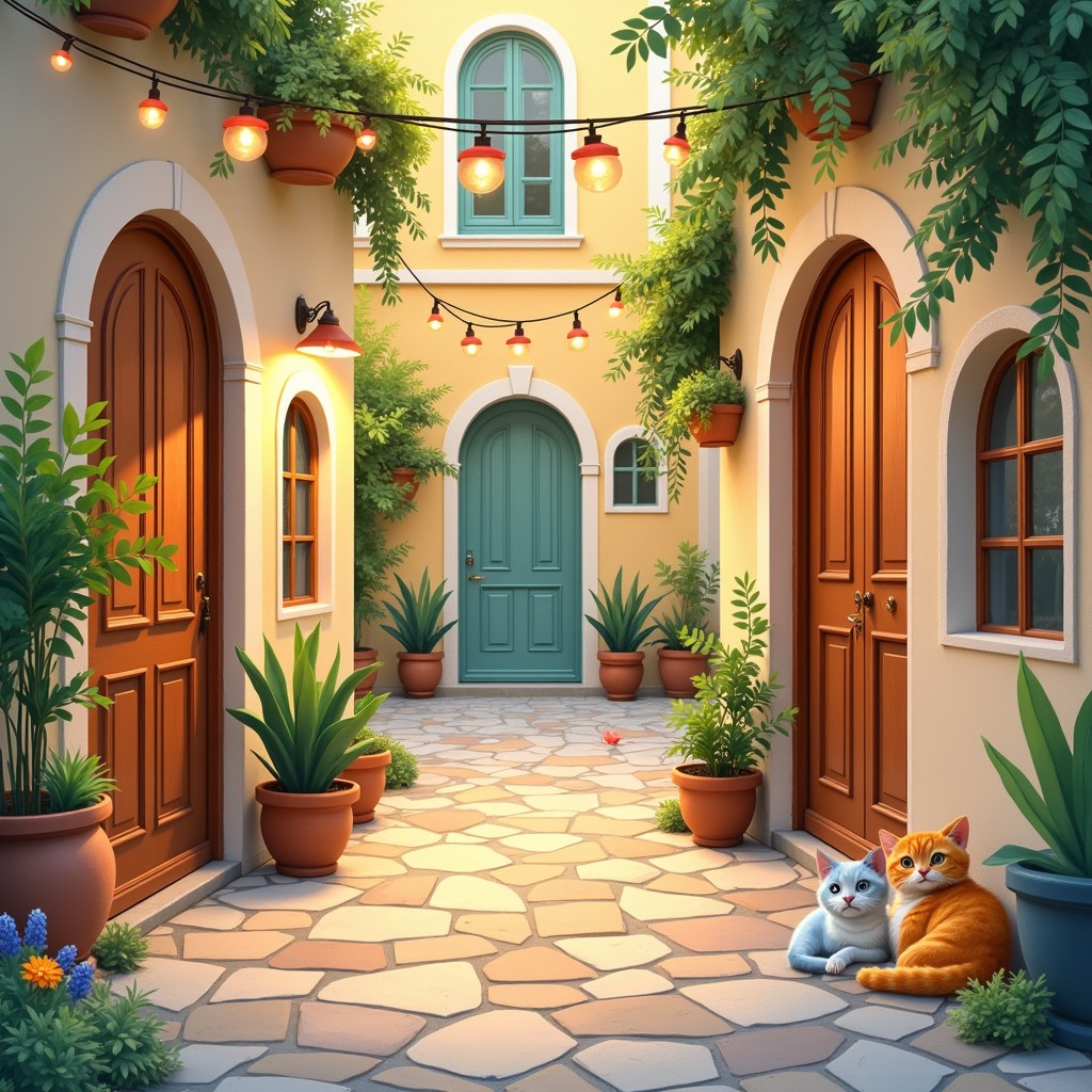 Free Enchanted Courtyard Cat Image | Download at StockCake