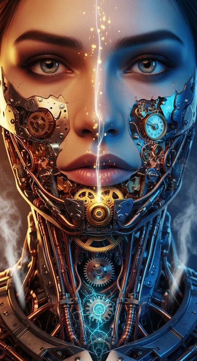 Free Mechanical Soul Awakening Image - Cyborg, Steampunk ...