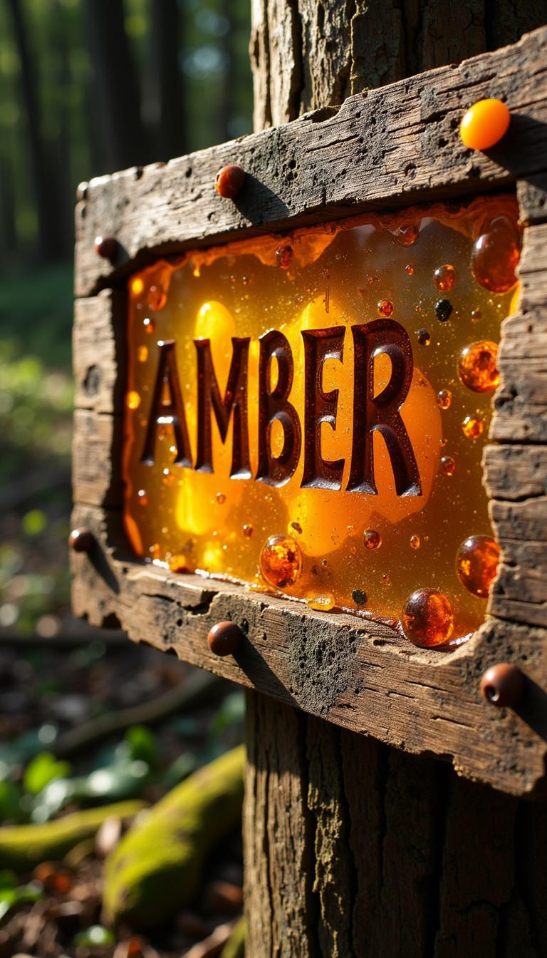 Free Ancient Amber Sign Image - Amber, Wood, Sign | Download at StockCake