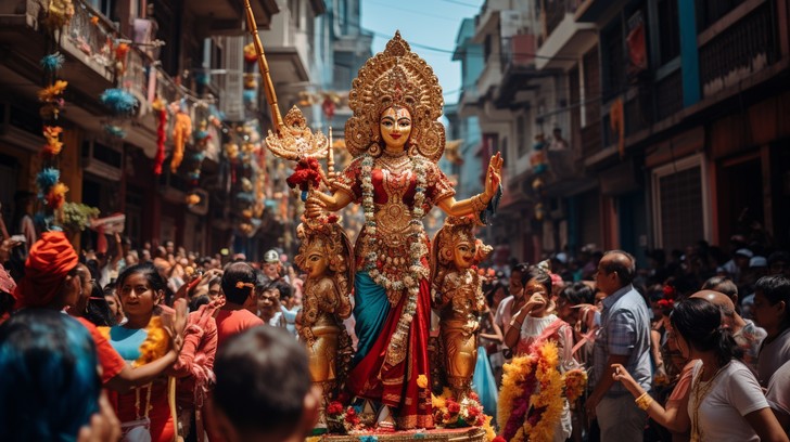 Free Festive Street Procession Image - Festival, Procession, Deity ...