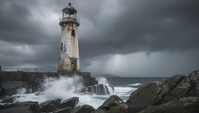 Free Abandoned Coastal Beacon Image - Lighthouse, Abandoned, Storm ...