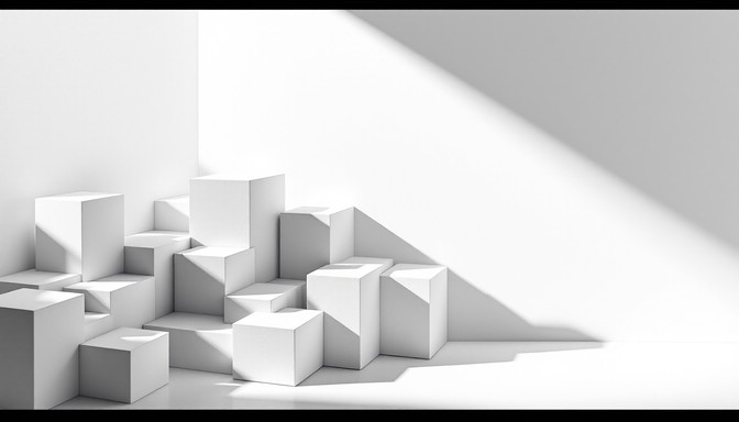 Free Geometric Shadow Play Image - Abstract, Geometric, Cubes ...