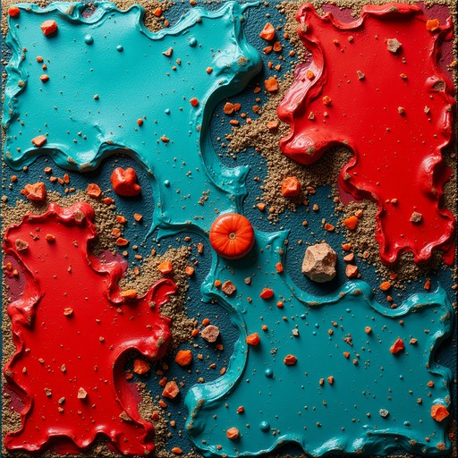 Turquoise Rocks Red Vector Download Red Meets Turquoise Image - Abstract, Texture, Red | StockCake