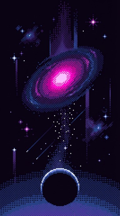 Free Cosmic Pixel Journey Image - Galaxy, Pixel, Cosmic | Download at ...