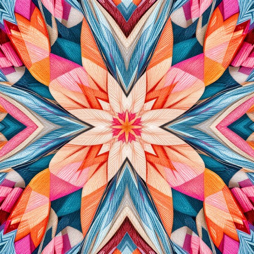 Reflection Pattern Design Textiles Free Radiant Textile Kaleidoscope Image - Kaleidoscope, Abstract ...