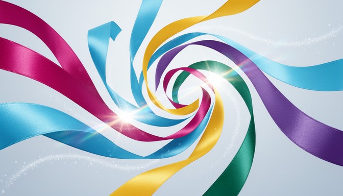 Messy Ribbon Colorfull Free Colorful swirling ribbons Image - Colorful, Ribbons, Translucent ...
